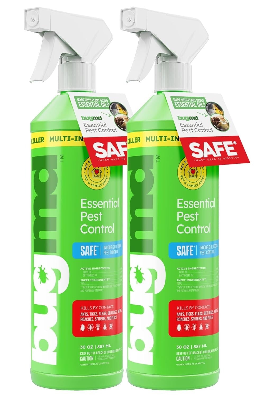 Bugmd Ant Spray – Insect & Pest Spray Indoor Safe for Pets, Roach & Spider Kill