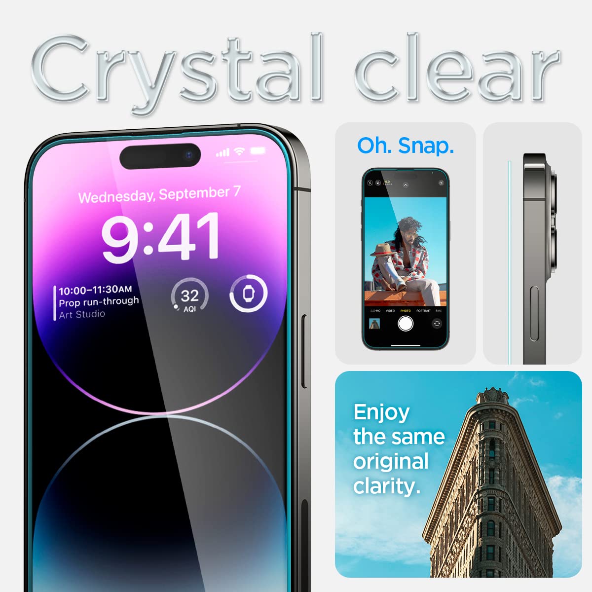 Spigen GlasTR EZ FIT Screen Protector for iPhone 18 Pro, 17 Pro, 17, 16 Pro
