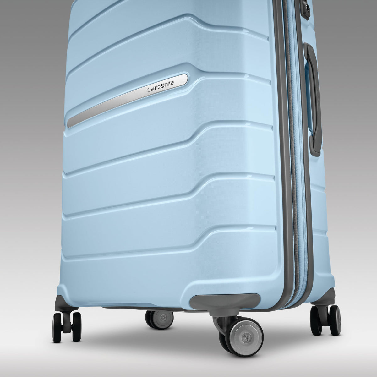 Samsonite Freeform 2-Piece Luggage Set - Carry-On & Large Checked Luggage with Dual Spinner Wheels - Durable Polypropylene Hardshell - TSA Lock, Airline-Approved - Expandable Hard Shell - Navy