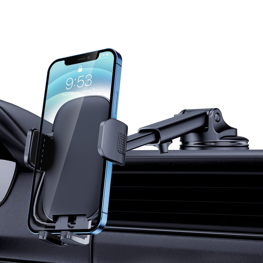 Qifutan Phone Holders for Your Car with Military-Grade Suction Phone Stand for Car [Super Stable] Automobile Car Mount for iPhone Universal Car Dashboard Windshield Mount Fit iPhone Smartphones