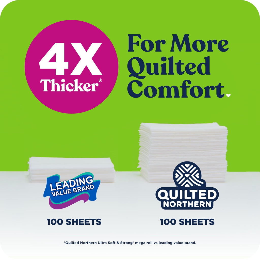 Quilted Northern Ultra Soft Toilet Paper, 6 Mega Rolls = 24 Regular Rolls