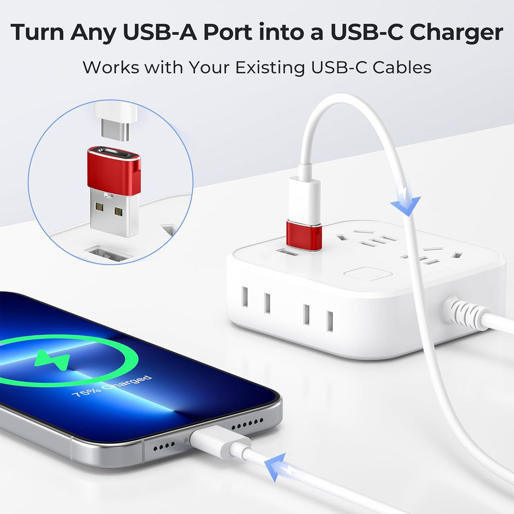 Basesailor USB to USB C Adapter,Type C Female to USB A Male Charger Cable