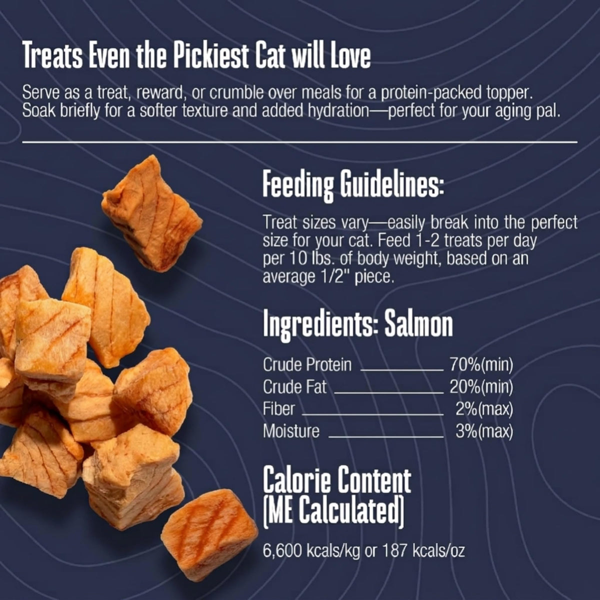 Whole Life Cat Just One Salmon Freeze Dried Cat Treats - 2.5 oz (Pack of 1)