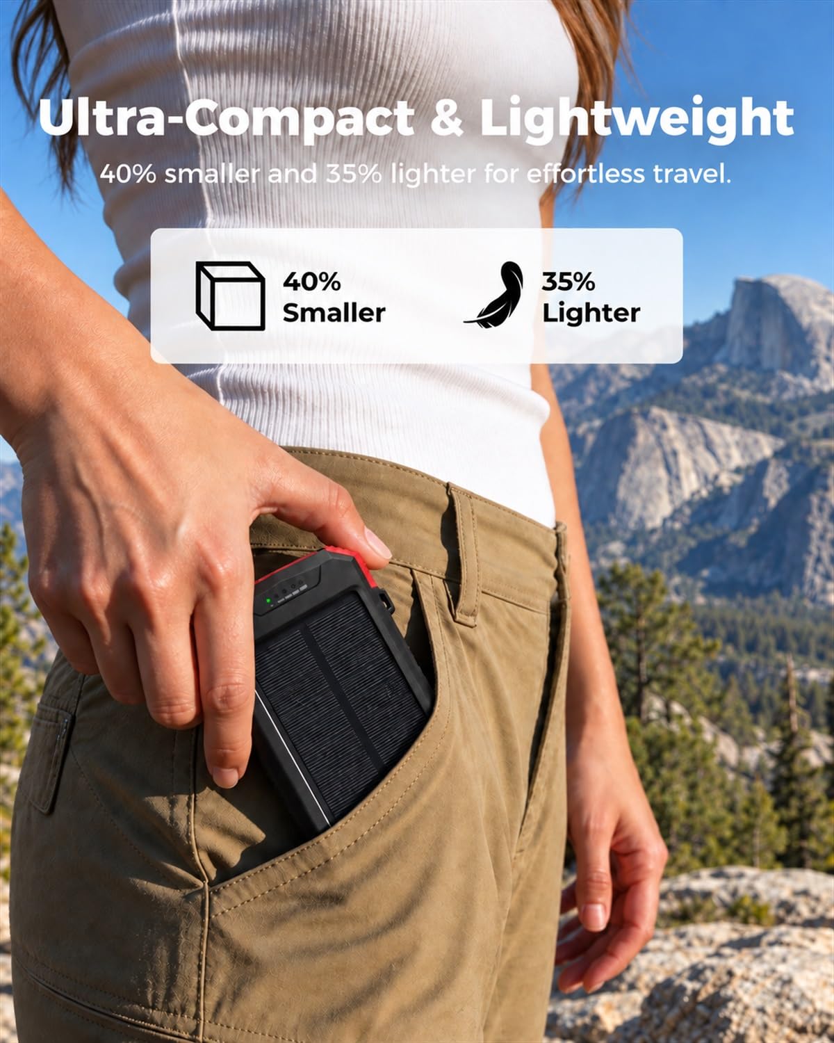 BLAVOR Solar Power Bank 10,000mAh Portable Wireless Charger for Cell Phones