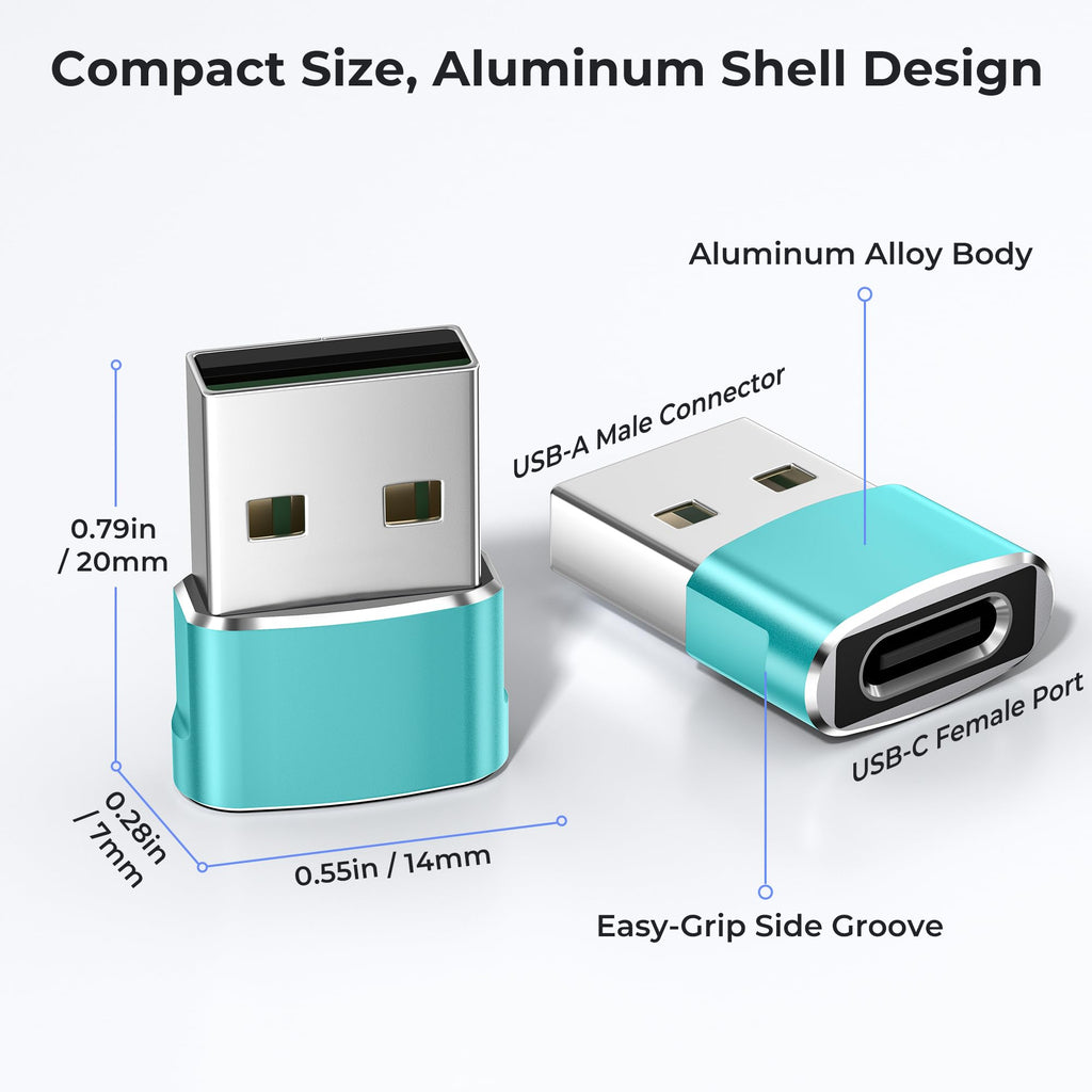 Basesailor USB to USB C Adapter,Type C Female to USB A Male Charger Cable
