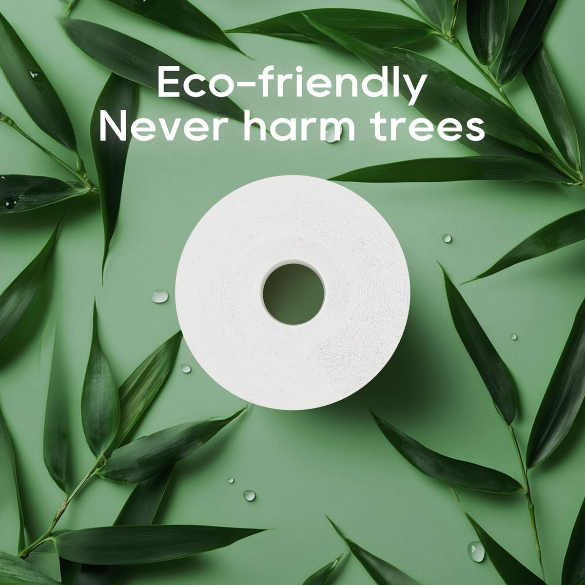 ECOLipak Bamboo Toilet Paper 2 Ply, 24 Double Rolls, 320 Sheets, White