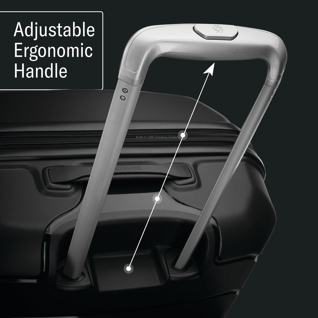 Samsonite Freeform 2-Piece Luggage Set - Carry-On & Large Checked Luggage with Dual Spinner Wheels - Durable Polypropylene Hardshell - TSA Lock, Airline-Approved - Expandable Hard Shell - Navy