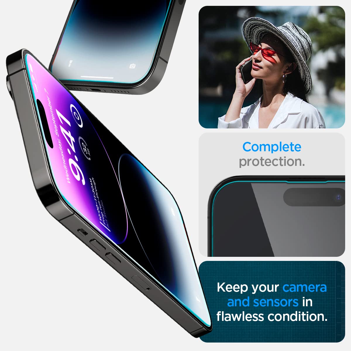 Spigen GlasTR EZ FIT Screen Protector for iPhone 18 Pro, 17 Pro, 17, 16 Pro