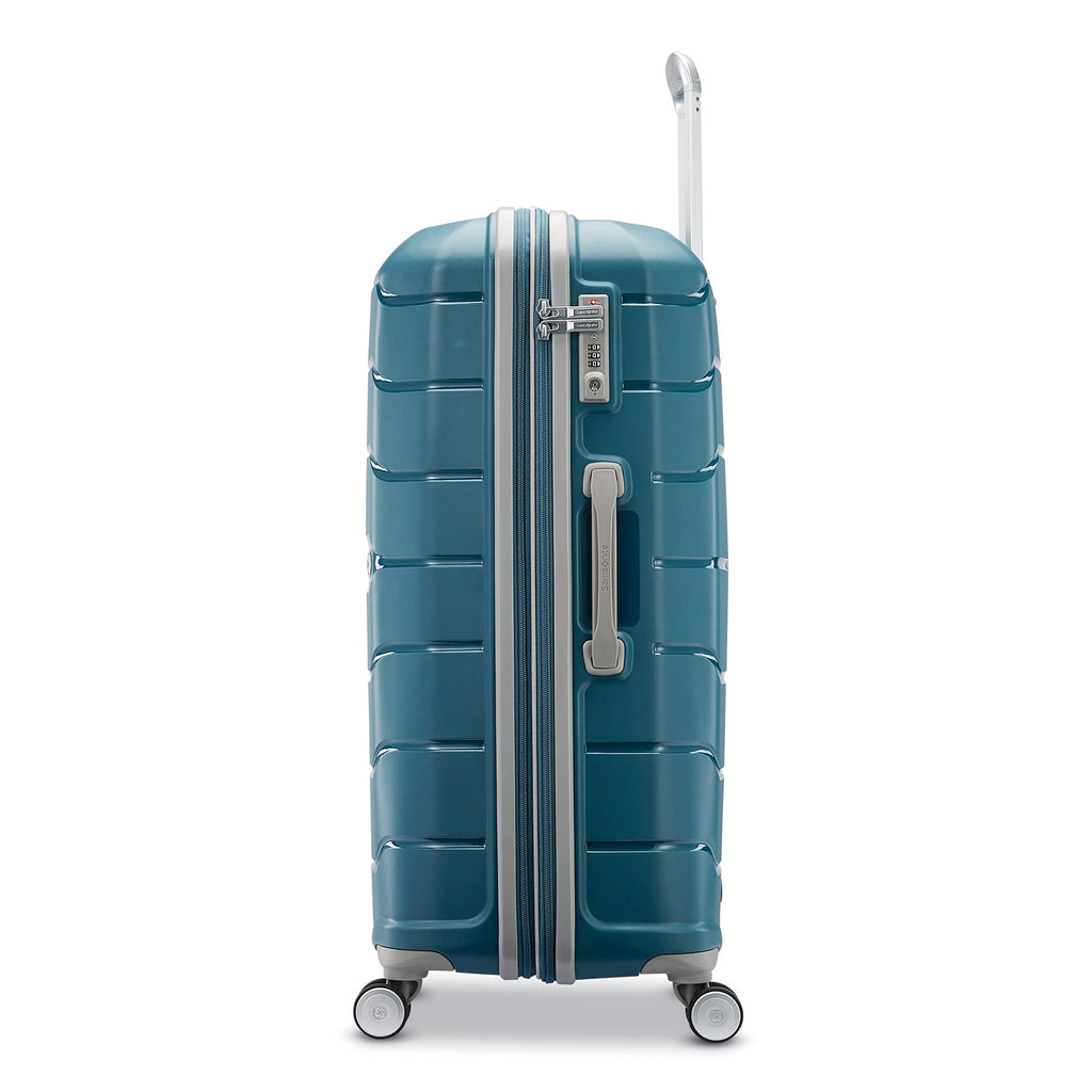 Samsonite Freeform 2-Piece Luggage Set - Carry-On & Large Checked Luggage with Dual Spinner Wheels - Durable Polypropylene Hardshell - TSA Lock, Airline-Approved - Expandable Hard Shell - Navy