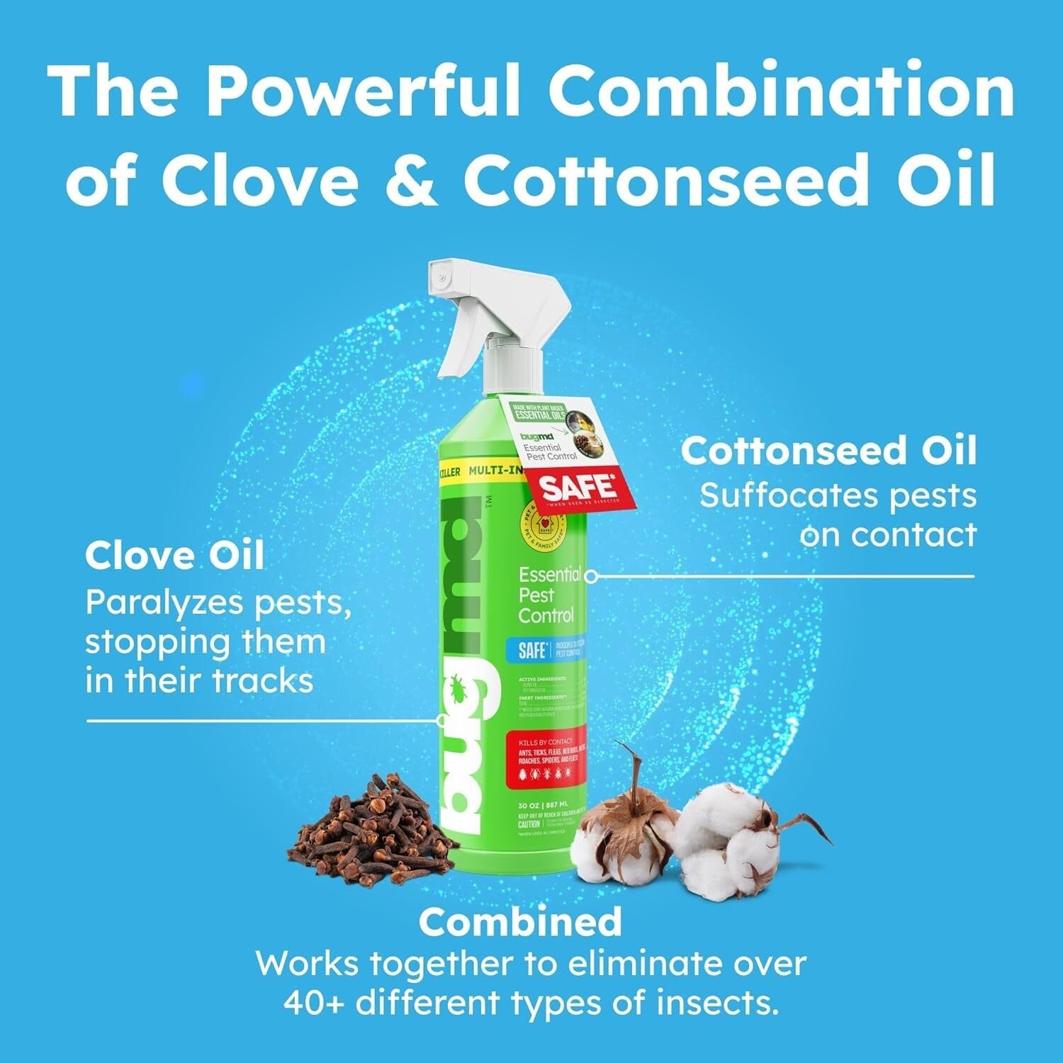 Bugmd Ant Spray – Insect & Pest Spray Indoor Safe for Pets, Roach & Spider Kill