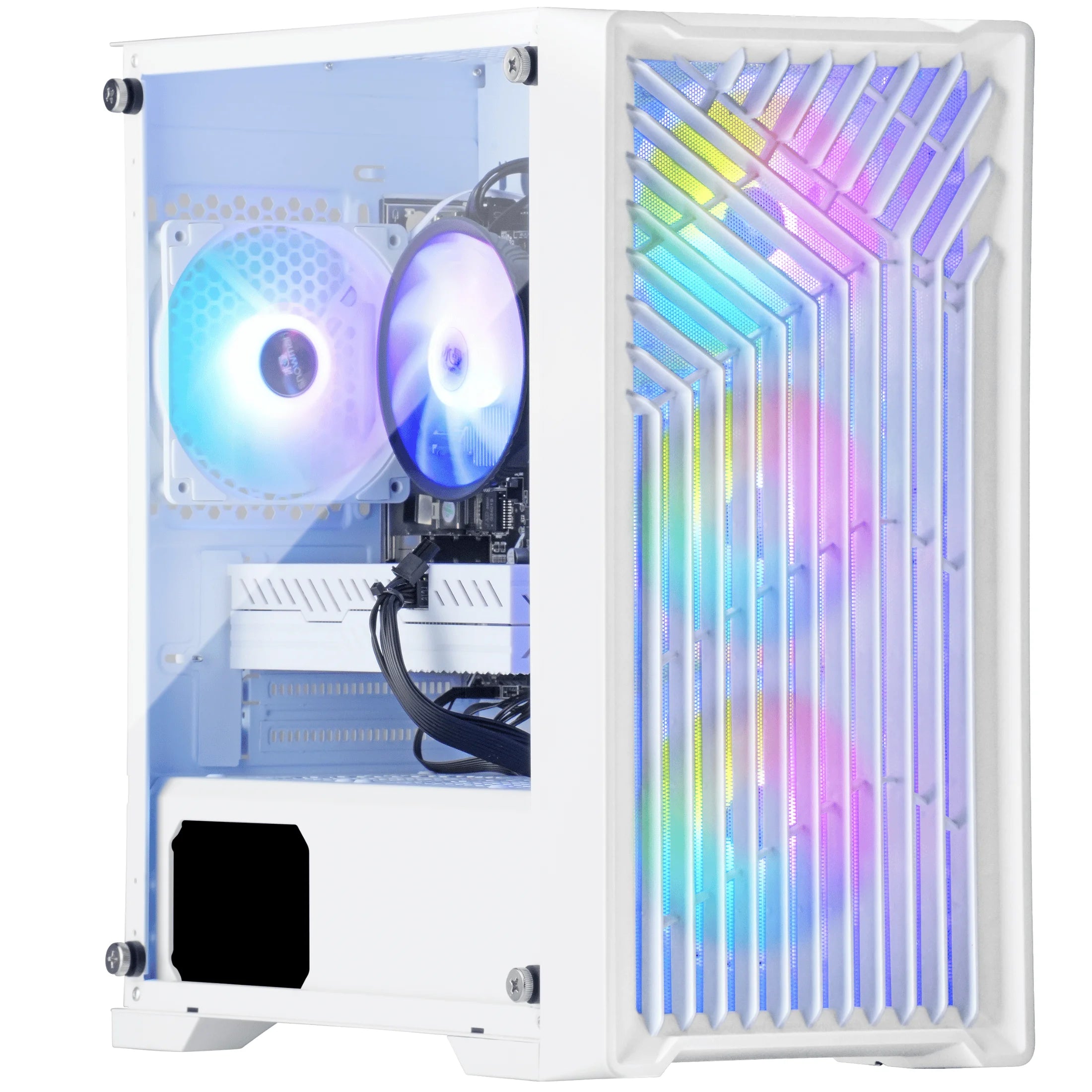 Eclipse ATX Gaming Desktop, Intel Core I7-4790, 16GB RAM, 1TB SSD + 1TB HDD, White