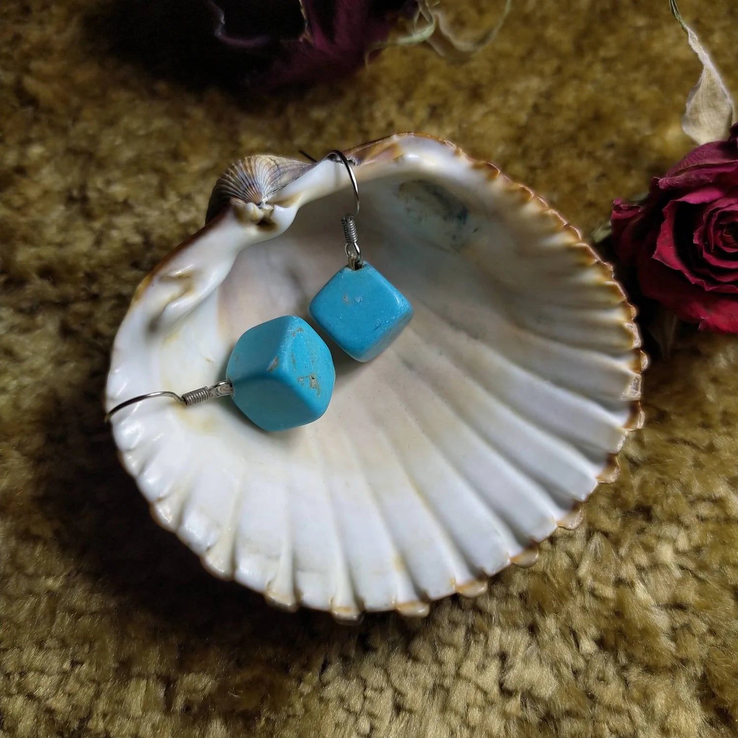 Turquoise and Sterling Silver 925, Beautiful Earrings Handmade with Love, an Exclusive Product, Valentine Day Gift Idea.
