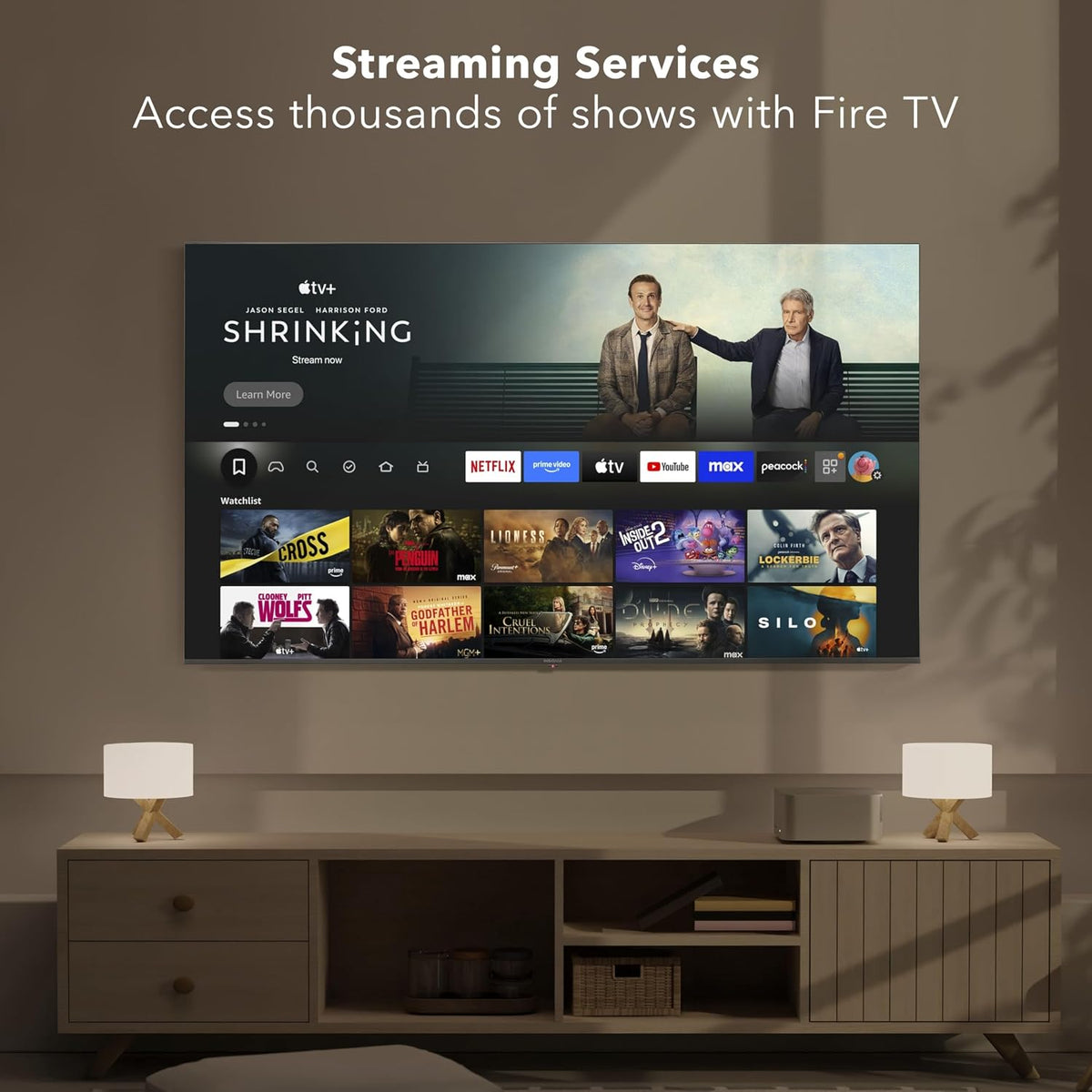 INSIGNIA 75" Class F50 Series LED 4K UHD Smart Fire TV, Voice Remote with Alexa, Stream Live TV Without Cable