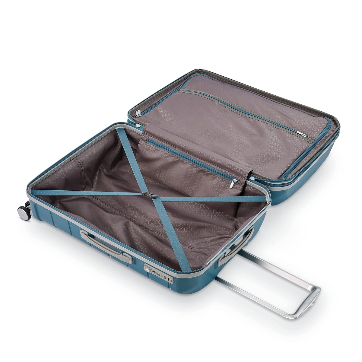 Samsonite Freeform 2-Piece Luggage Set - Carry-On & Large Checked Luggage with Dual Spinner Wheels - Durable Polypropylene Hardshell - TSA Lock, Airline-Approved - Expandable Hard Shell - Navy
