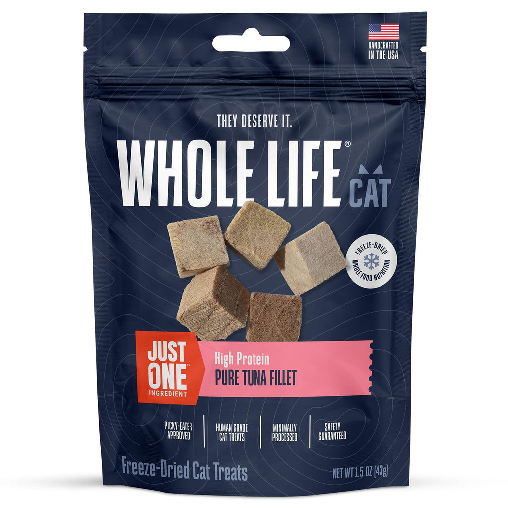 Whole Life Cat Just One Salmon Freeze Dried Cat Treats - 2.5 oz (Pack of 1)