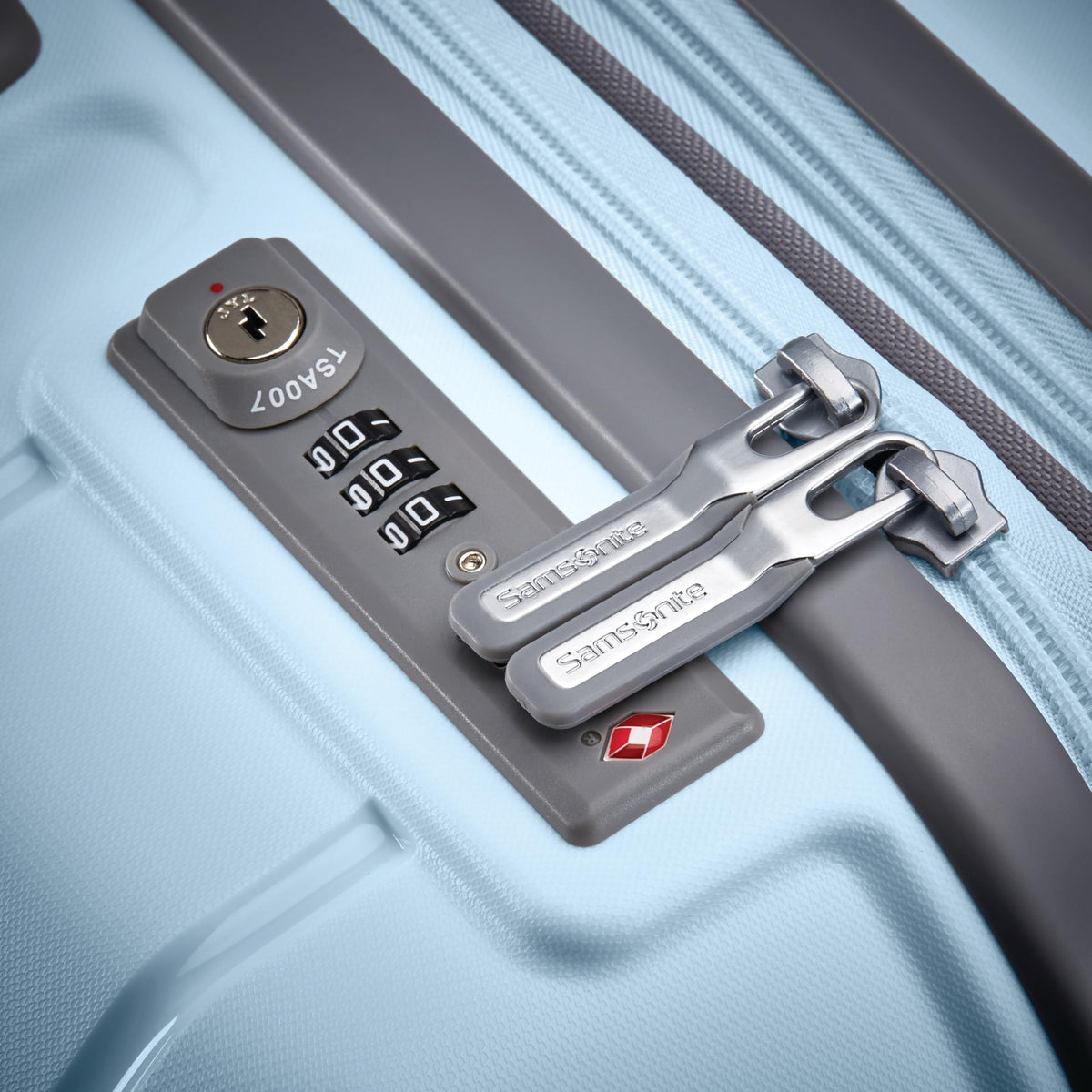 Samsonite Freeform 2-Piece Luggage Set - Carry-On & Large Checked Luggage with Dual Spinner Wheels - Durable Polypropylene Hardshell - TSA Lock, Airline-Approved - Expandable Hard Shell - Navy