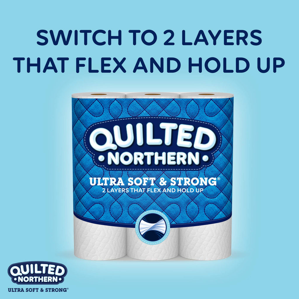 Quilted Northern Ultra Soft Toilet Paper, 6 Mega Rolls = 24 Regular Rolls