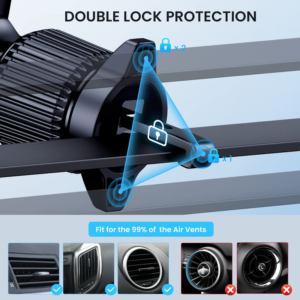 Qifutan Phone Holders for Your Car with Military-Grade Suction Phone Stand for Car [Super Stable] Automobile Car Mount for iPhone Universal Car Dashboard Windshield Mount Fit iPhone Smartphones