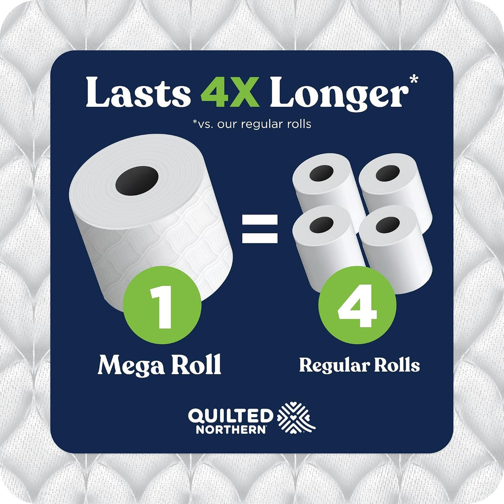 Quilted Northern Ultra Soft Toilet Paper, 6 Mega Rolls = 24 Regular Rolls
