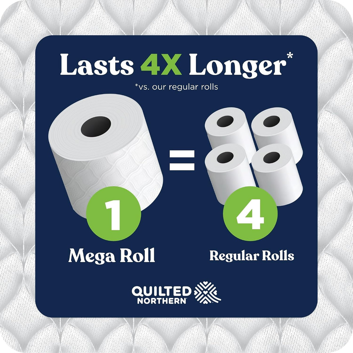 Quilted Northern Ultra Soft Toilet Paper, 6 Mega Rolls = 24 Regular Rolls