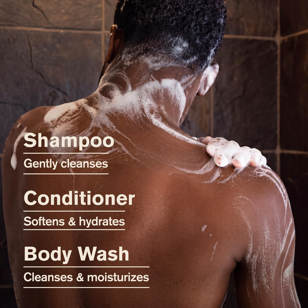 Every Man Jack 3-in-1 All Over Body Wash for Men, Amber Sandalwood, 2pk