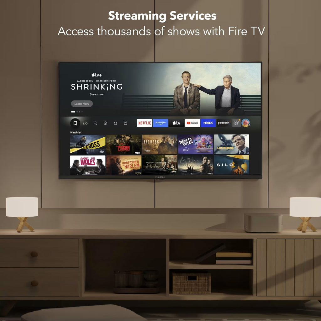INSIGNIA 75" Class F50 Series LED 4K UHD Smart Fire TV, Voice Remote with Alexa, Stream Live TV Without Cable