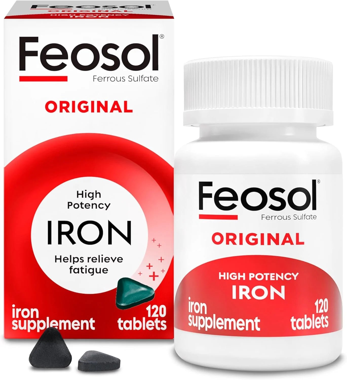 Original Iron Supplement, 325Mg Ferrous Sulfate, 120 Count