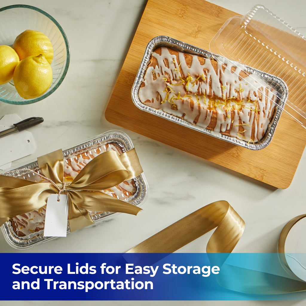 Loaf Pans with Lids, 8 X 3.75 Inch, 2 Count