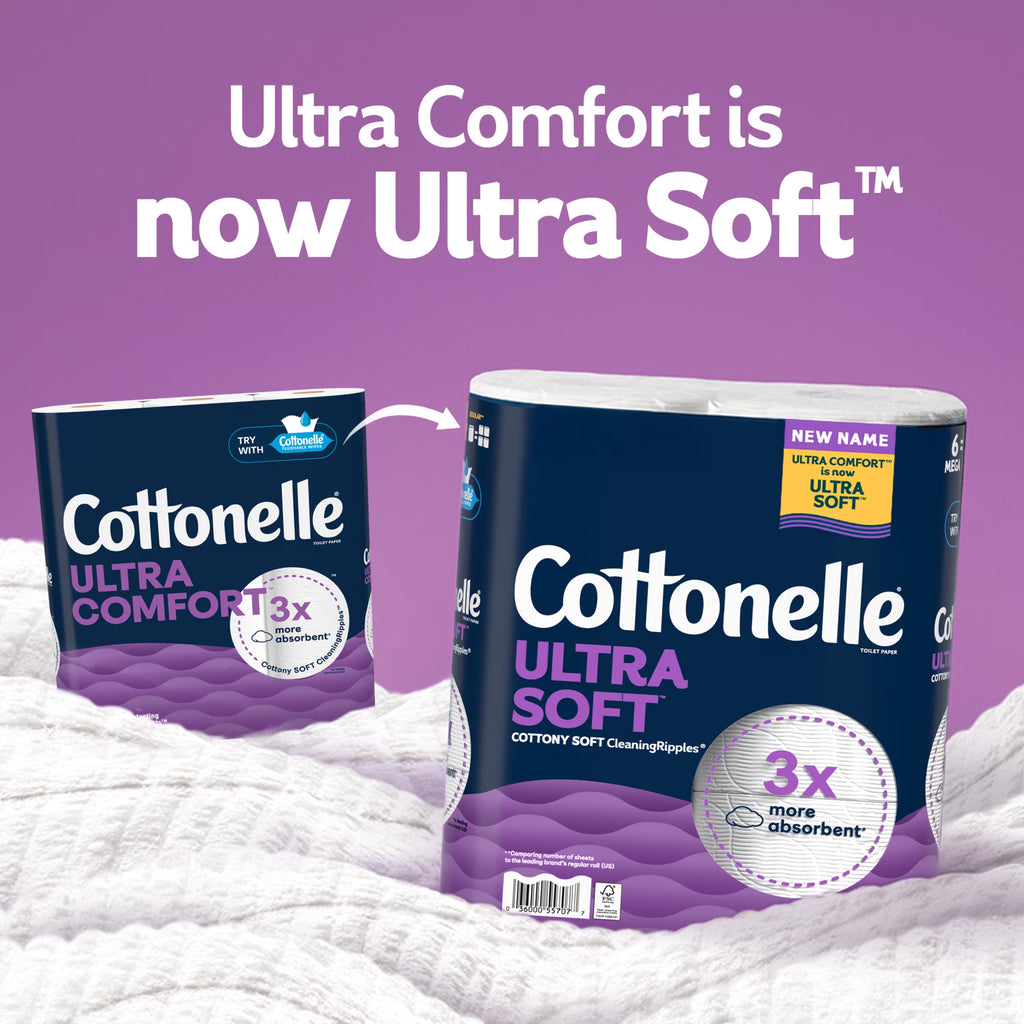 Ultra Soft Toilet Paper, Strong Toilet Tissue, 36 Mega Rolls
