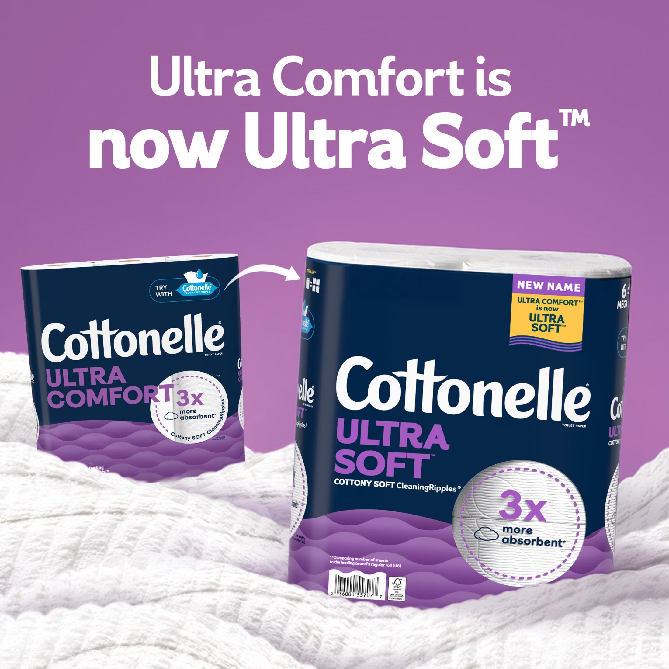 Ultra Soft Toilet Paper, Strong Toilet Tissue, 36 Mega Rolls
