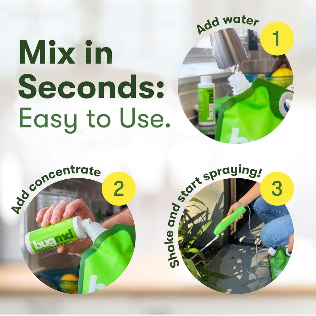 Bugmd Pest Control Essential Oil Concentrate for Home Bed Bug Spray 3.7Oz 1-2PCK