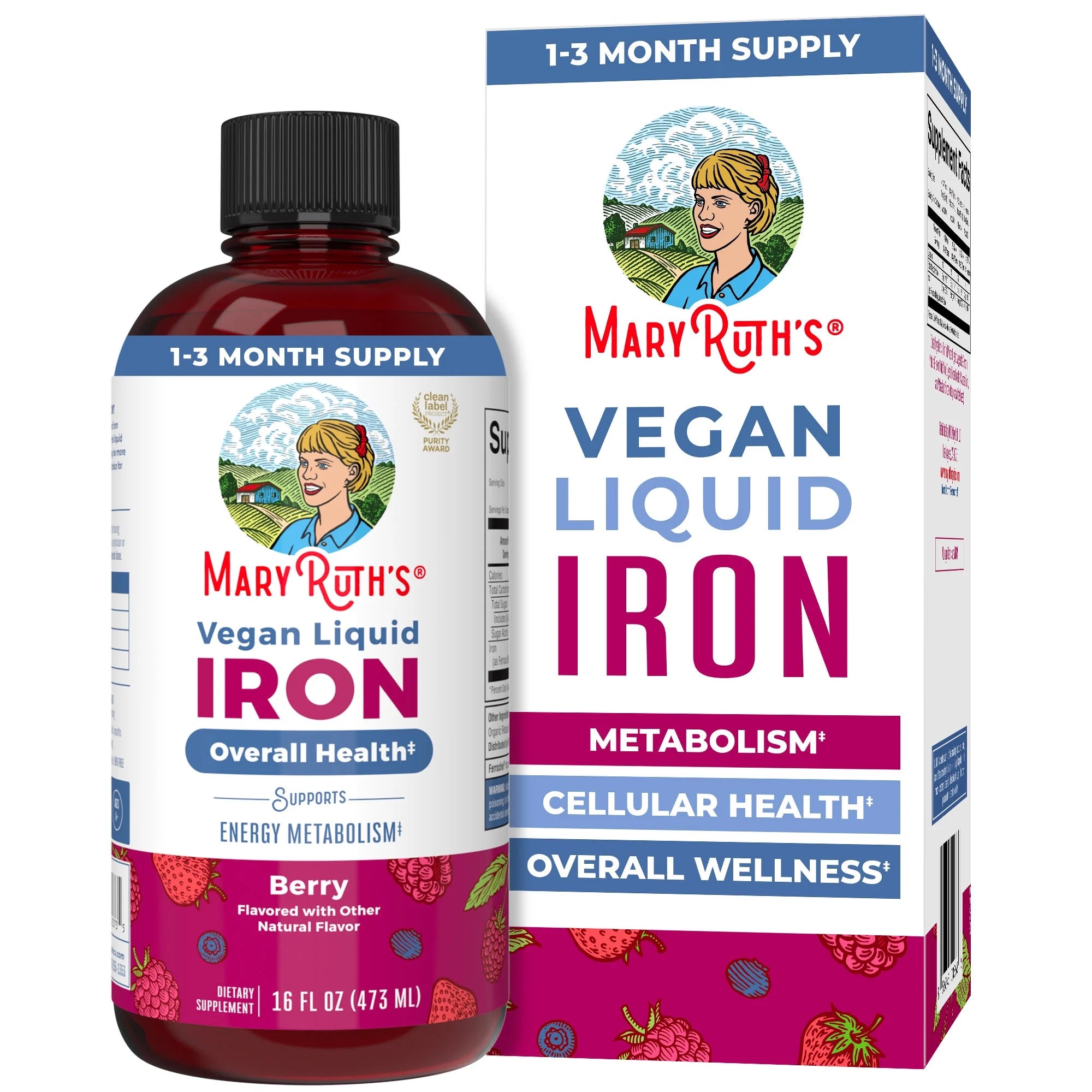Iron Supplement for Women Men & Kids Liquid Iron Supplement for Women Men & Kids 15.22 Fl Oz