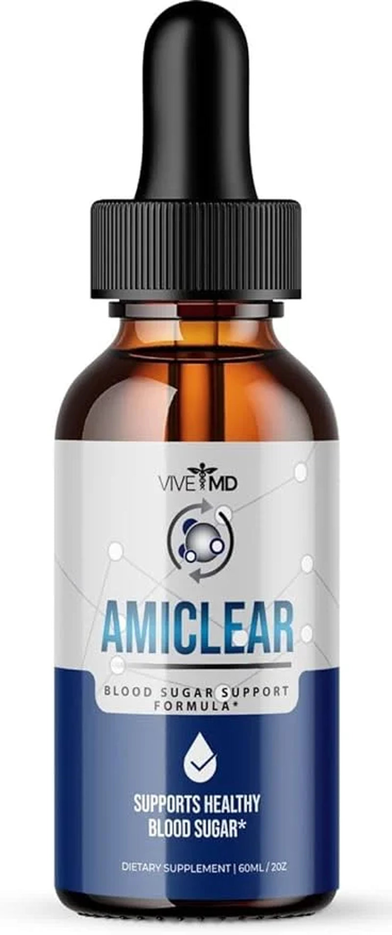 Amiclear Blood Support Official Formula - Dietary Supplement Drops - Extra Strength with Hawthorn Berry Organic, Horse Chestnut Extract, Grape Seed Extract (1 Pack)