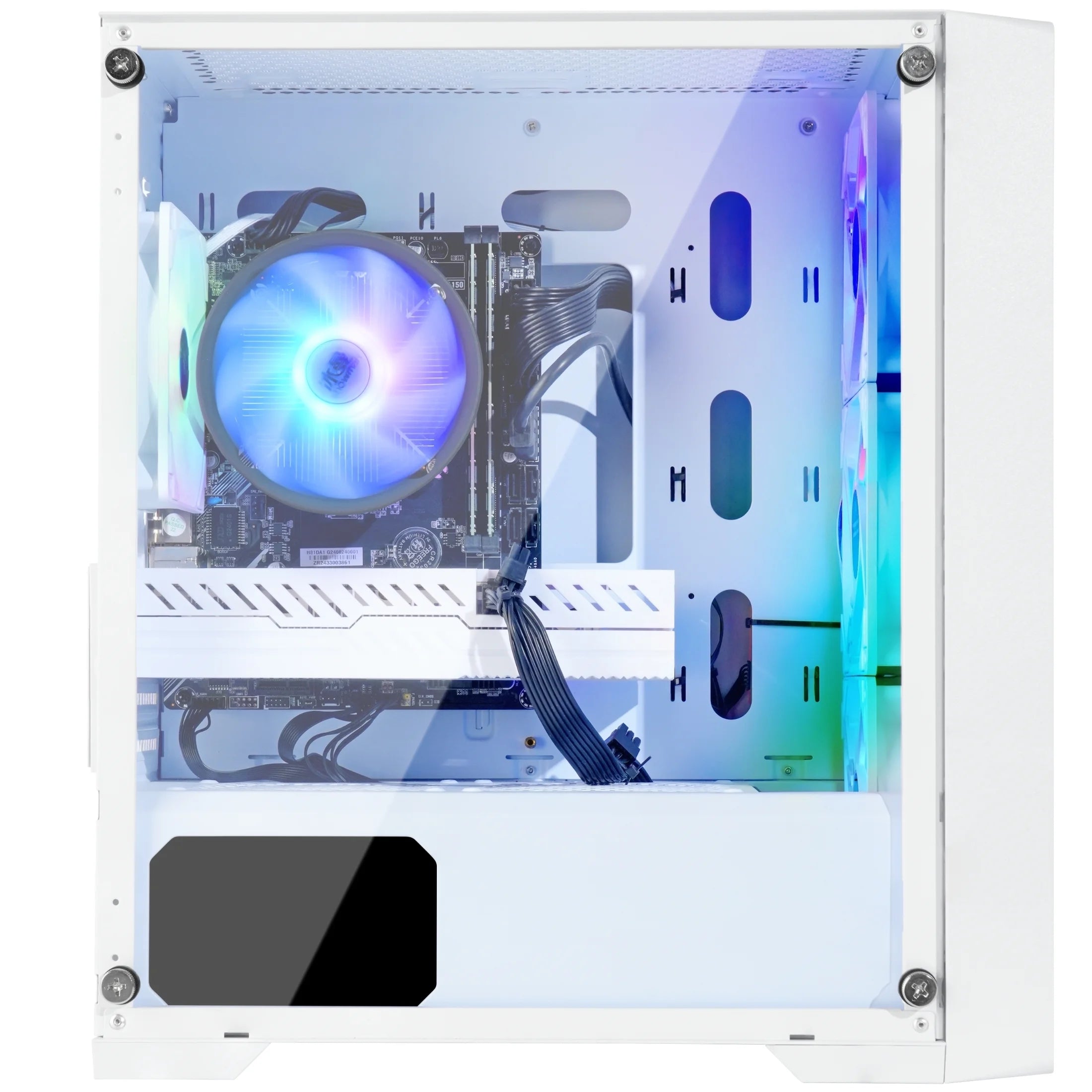 Eclipse ATX Gaming Desktop, Intel Core I7-4790, 16GB RAM, 1TB SSD + 1TB HDD, White