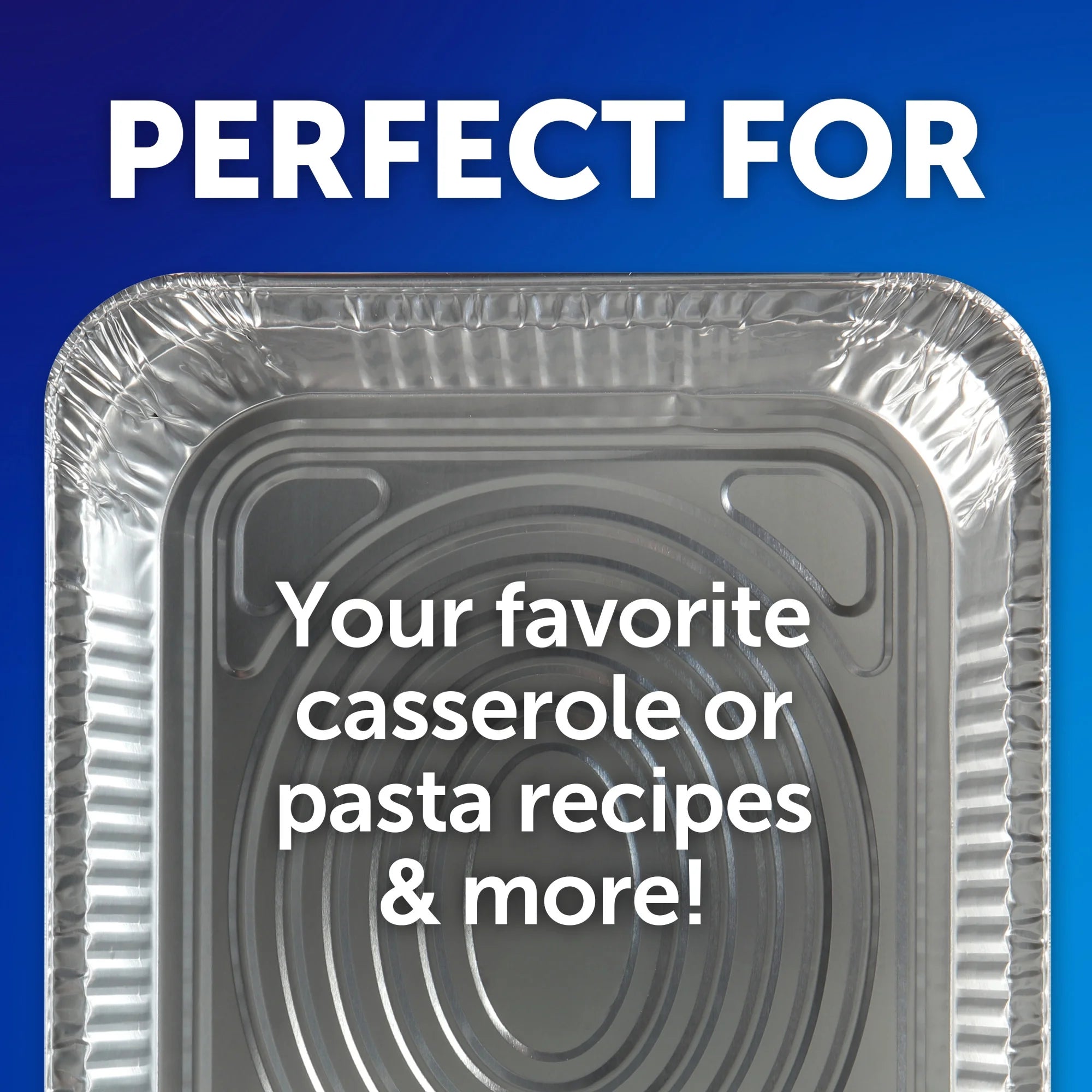 (3 Pack)  Disposable Casserole Pans, 11.75 X 9.25 Inch, 2 Count