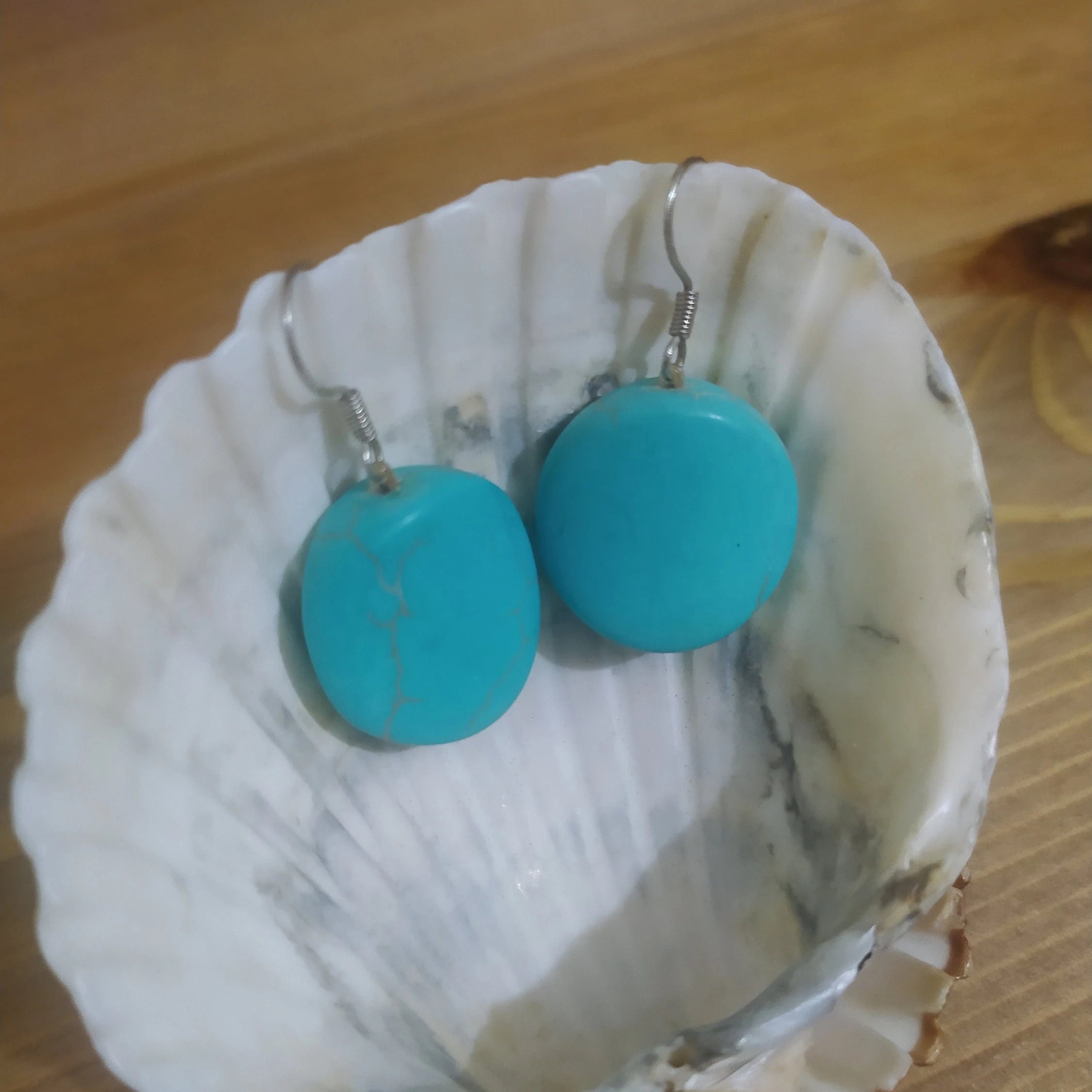 Turquoise and Sterling Silver 925, Beautiful Earrings Handmade with Love, an Exclusive Product, Valentine Day Gift Idea.