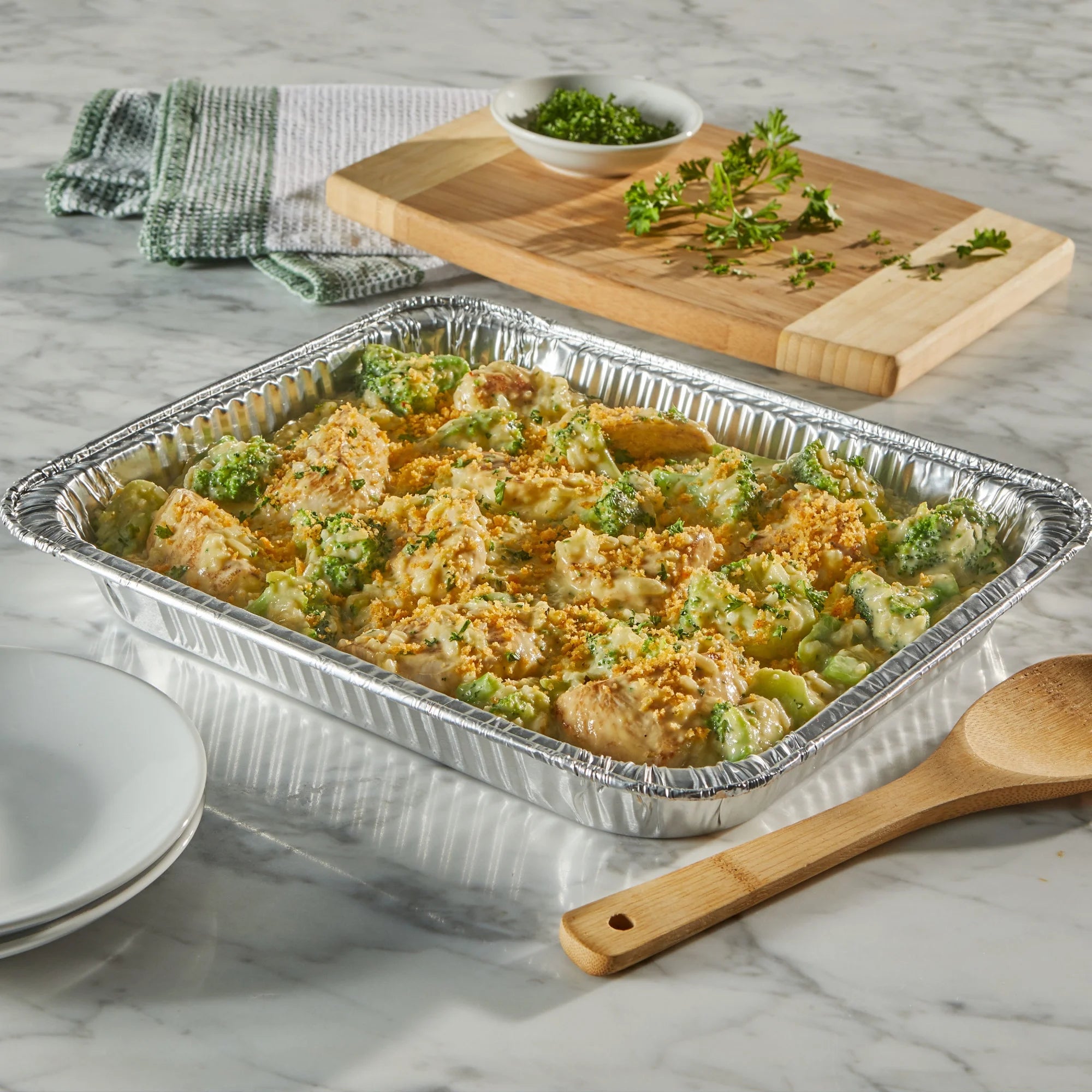 (3 Pack)  Disposable Casserole Pans, 11.75 X 9.25 Inch, 2 Count