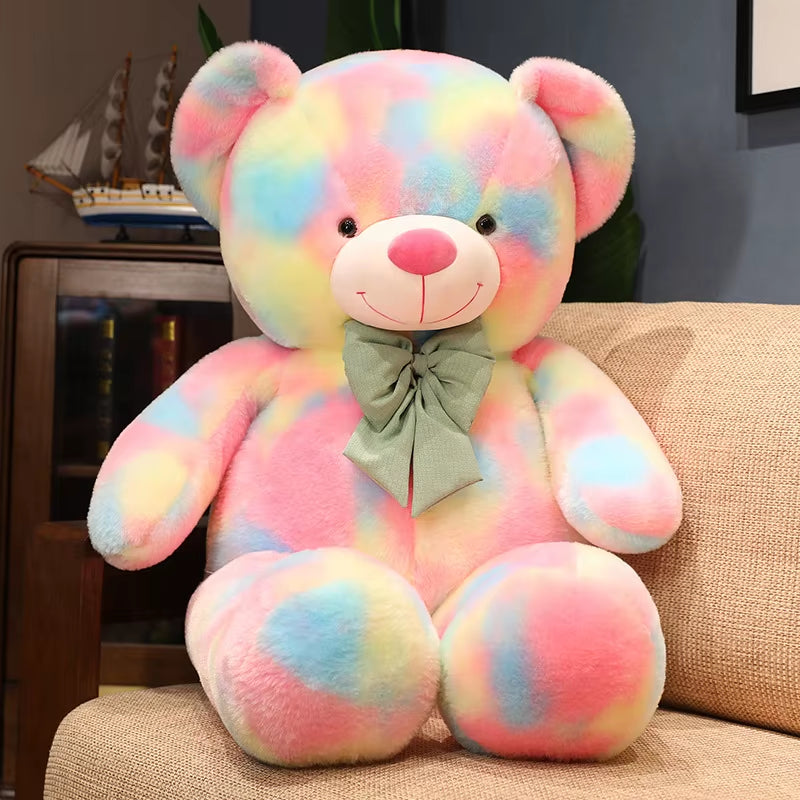 High Quality Giant American Bear Plush Doll Soft Animal Colorful Bear Stuffed Toys Kids Valentine Lover Birthday Gift