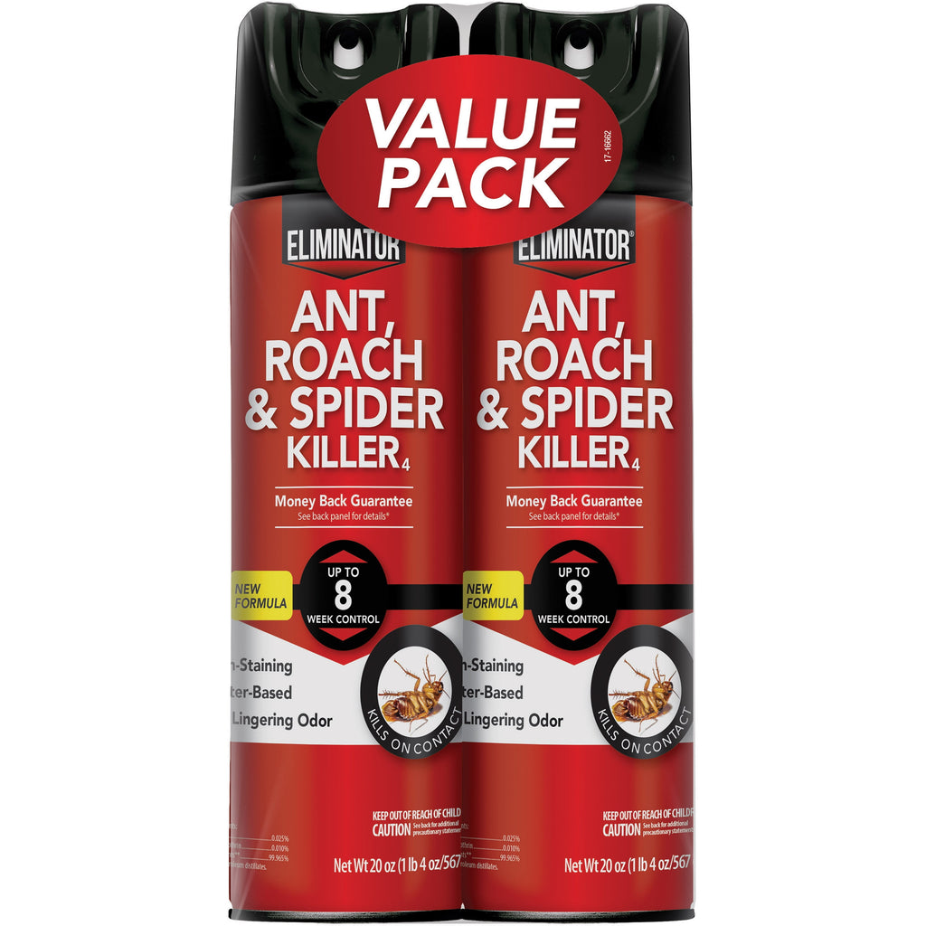 Ant, Roach & Spider Killer4, Aerosol Spray, 2/20-Ounce