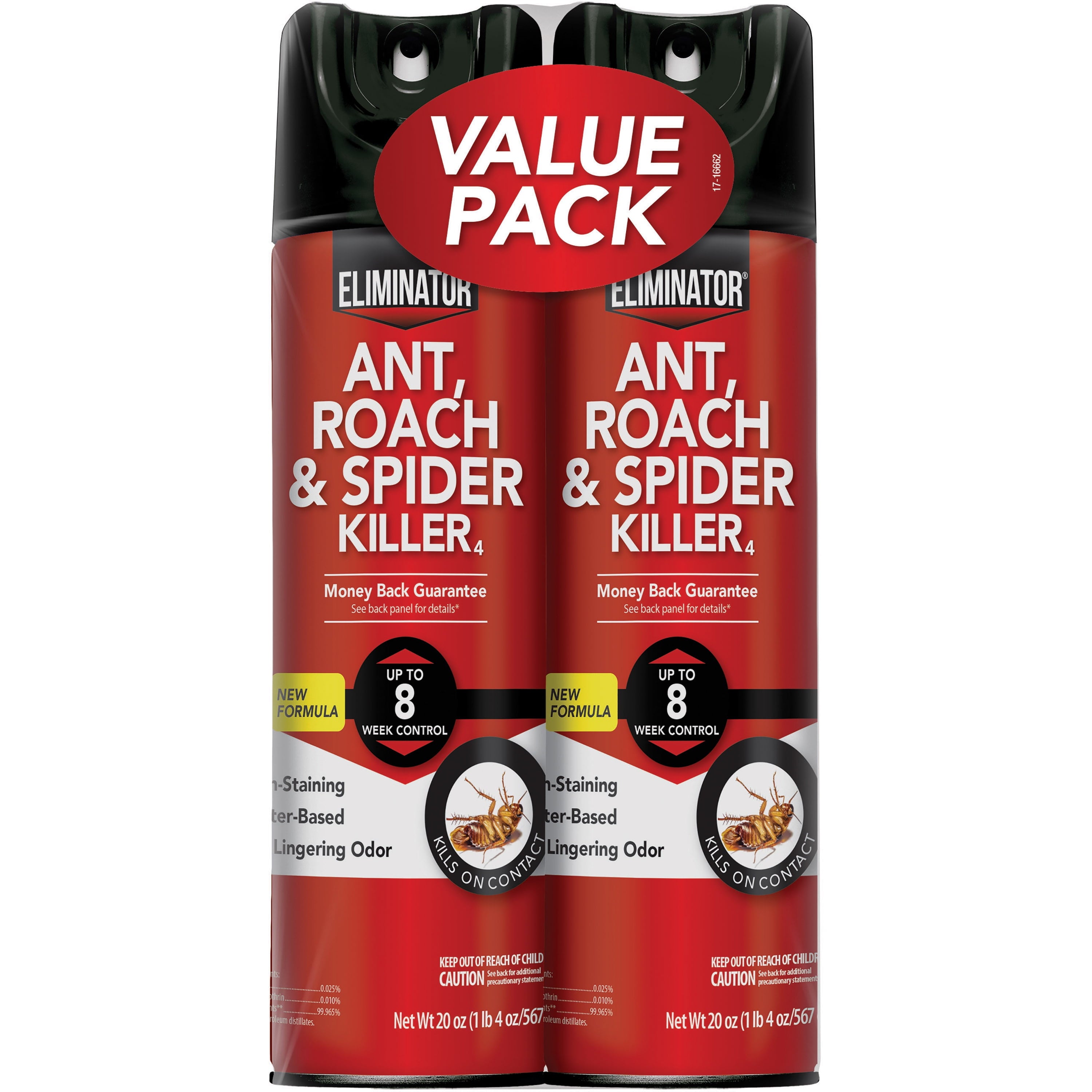 Ant, Roach & Spider Killer4, Aerosol Spray, 2/20-Ounce