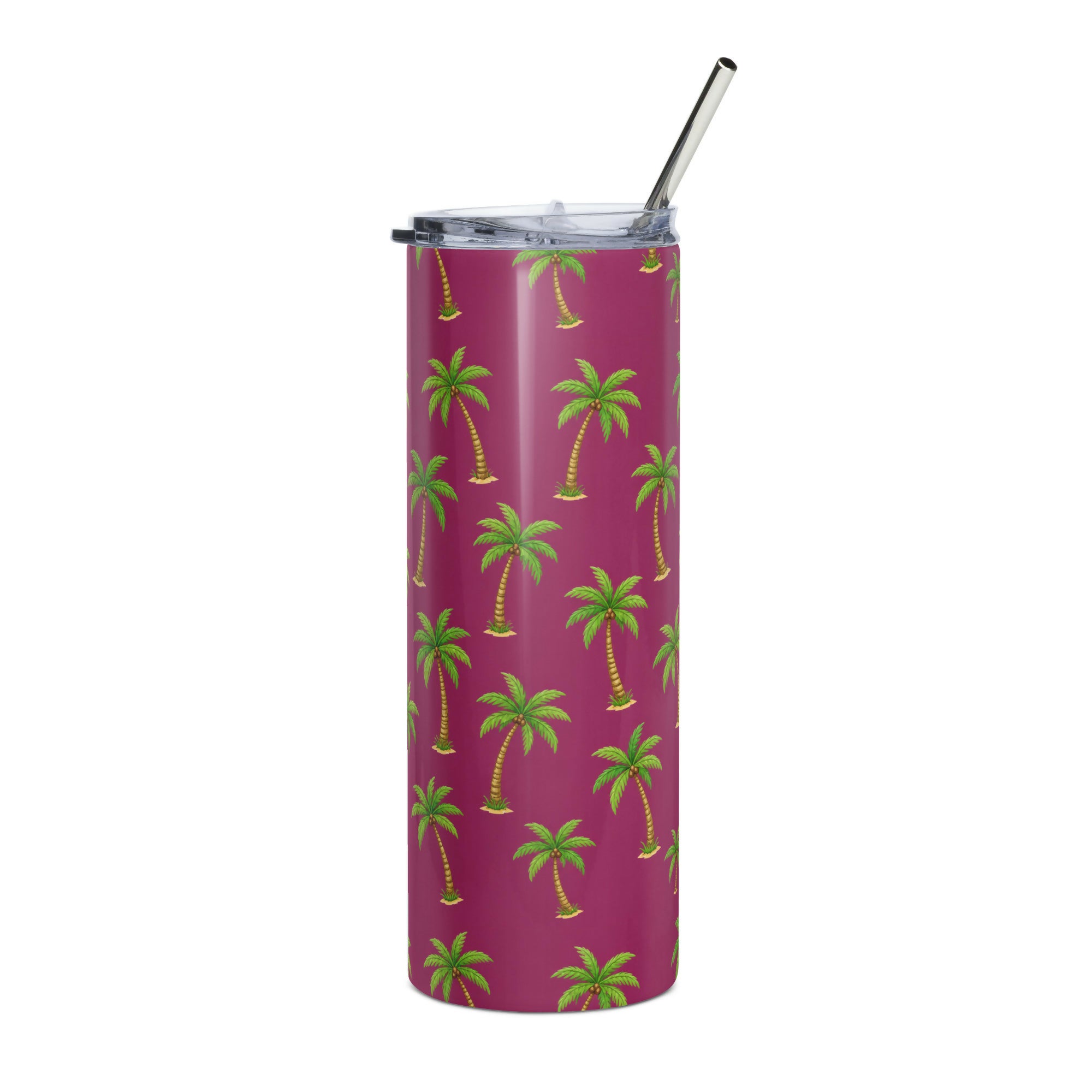 Palm Tree Stainless Steel Water Bottle
