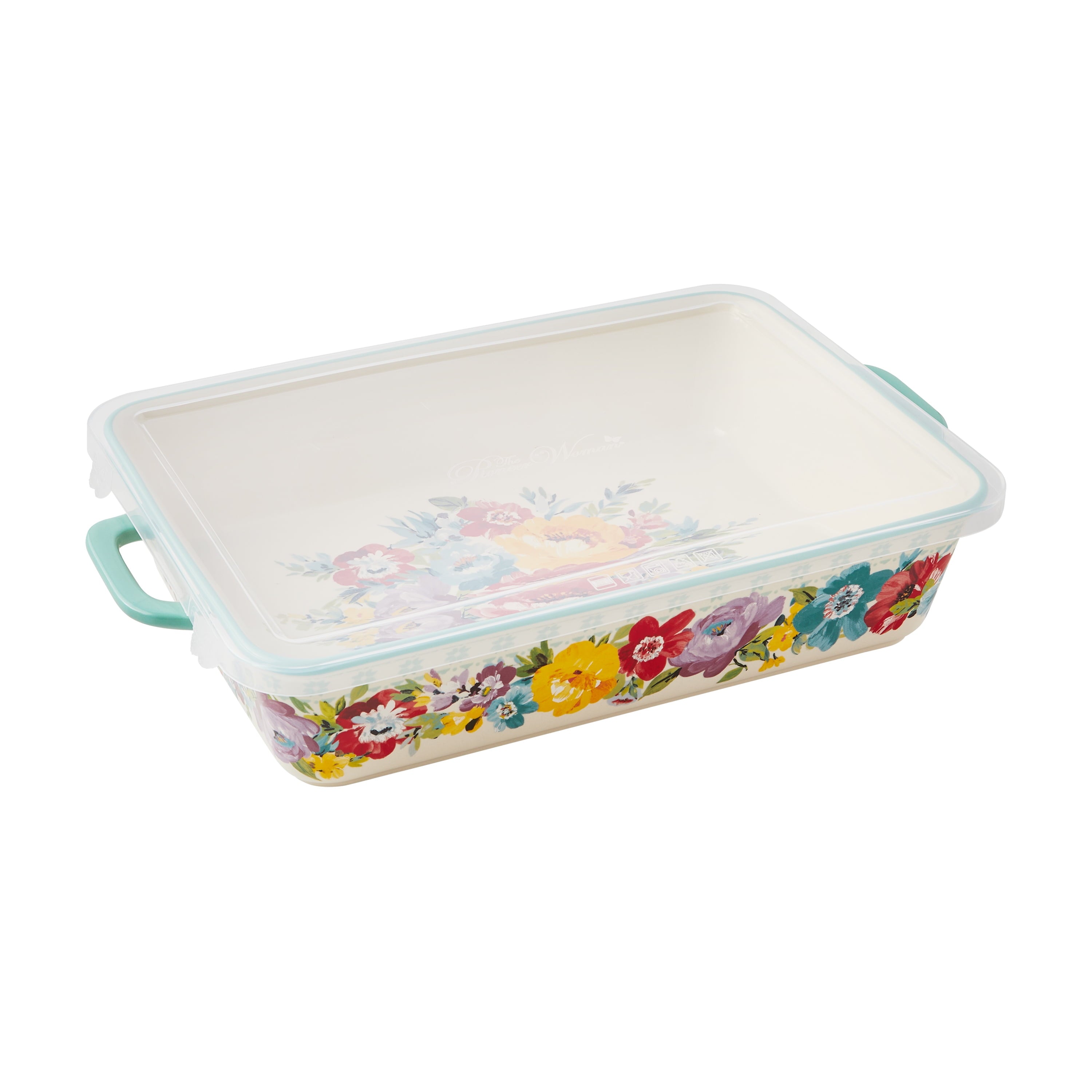 Ceramic 9X13 Baker with Lid, Sweet Romance