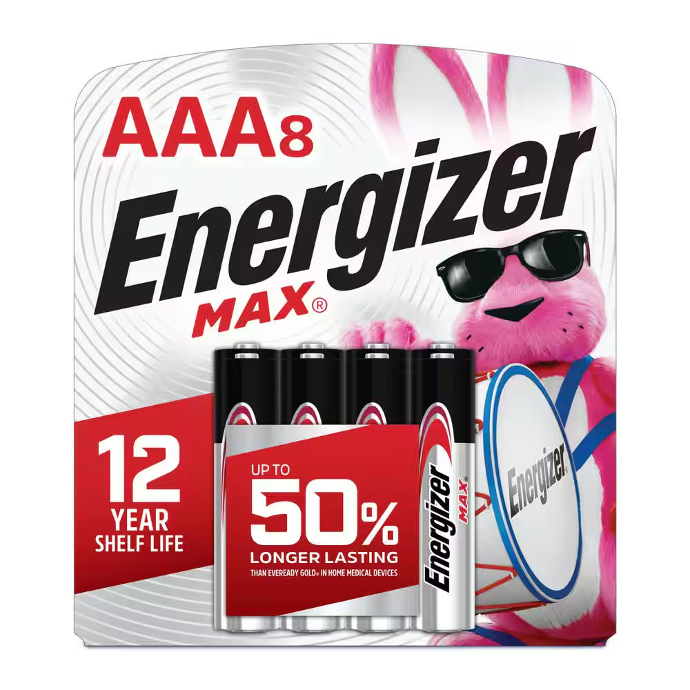 MAX AAA Batteries (8-Pack), Triple a Alkaline Batteries