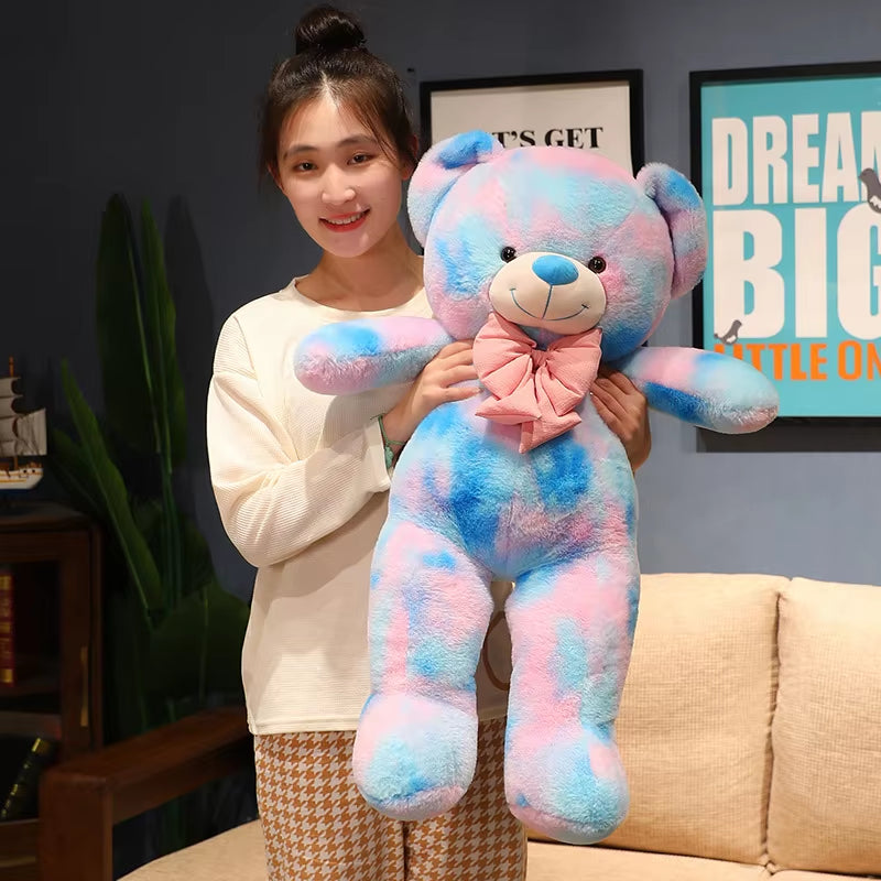 High Quality Giant American Bear Plush Doll Soft Animal Colorful Bear Stuffed Toys Kids Valentine Lover Birthday Gift