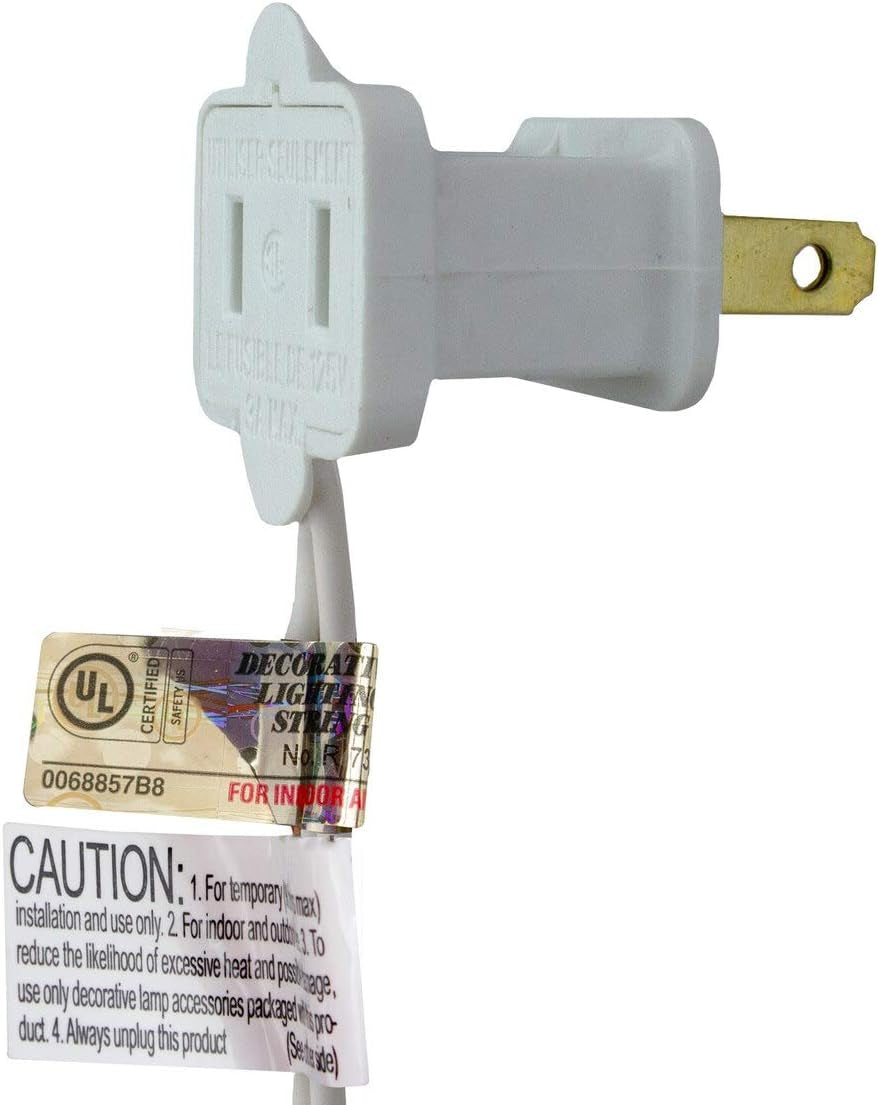 LED C7 Christmas Lights - Multicolor - 16' White Wire - 25Ct