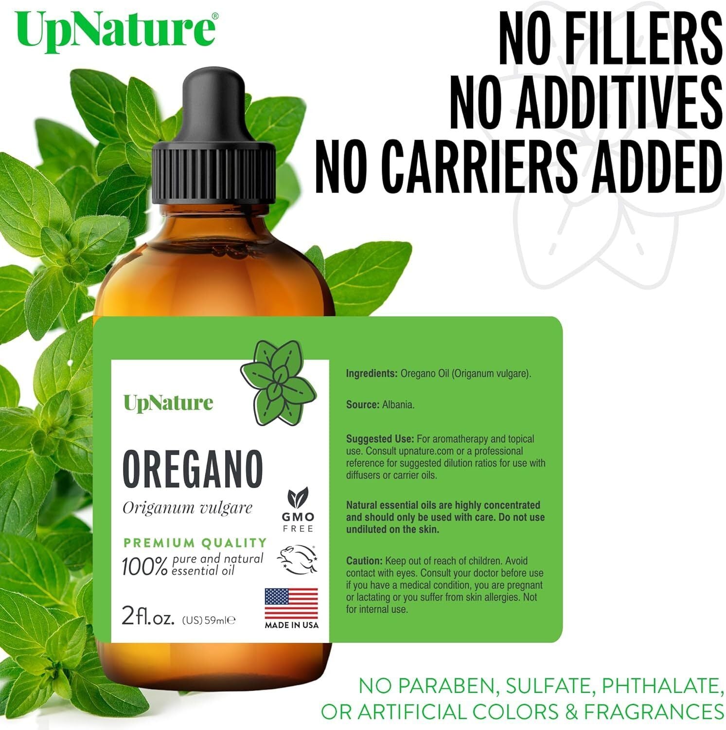 Oregano Essential Oil - 2 oz - 100% Pure and Natural