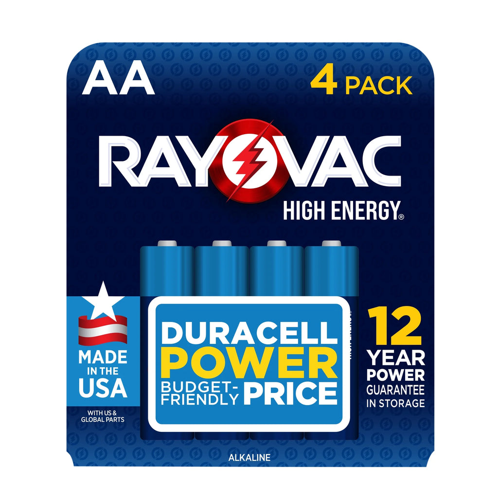 High Energy AA Batteries (4 Pack), Double a Batteries