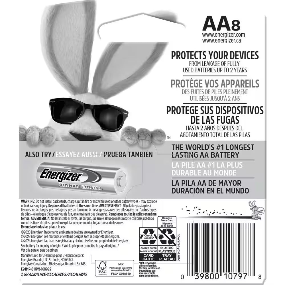 MAX AA Batteries (8-Pack), Double a Alkaline Batteries