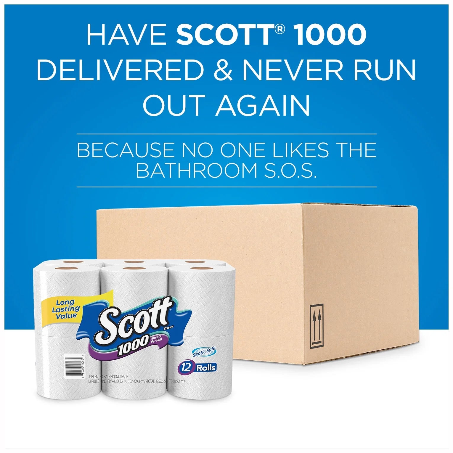 Premium Toilet Paper - 20 Rolls, 1,000 Sheets per Roll (Total of 20,000 Sheets)