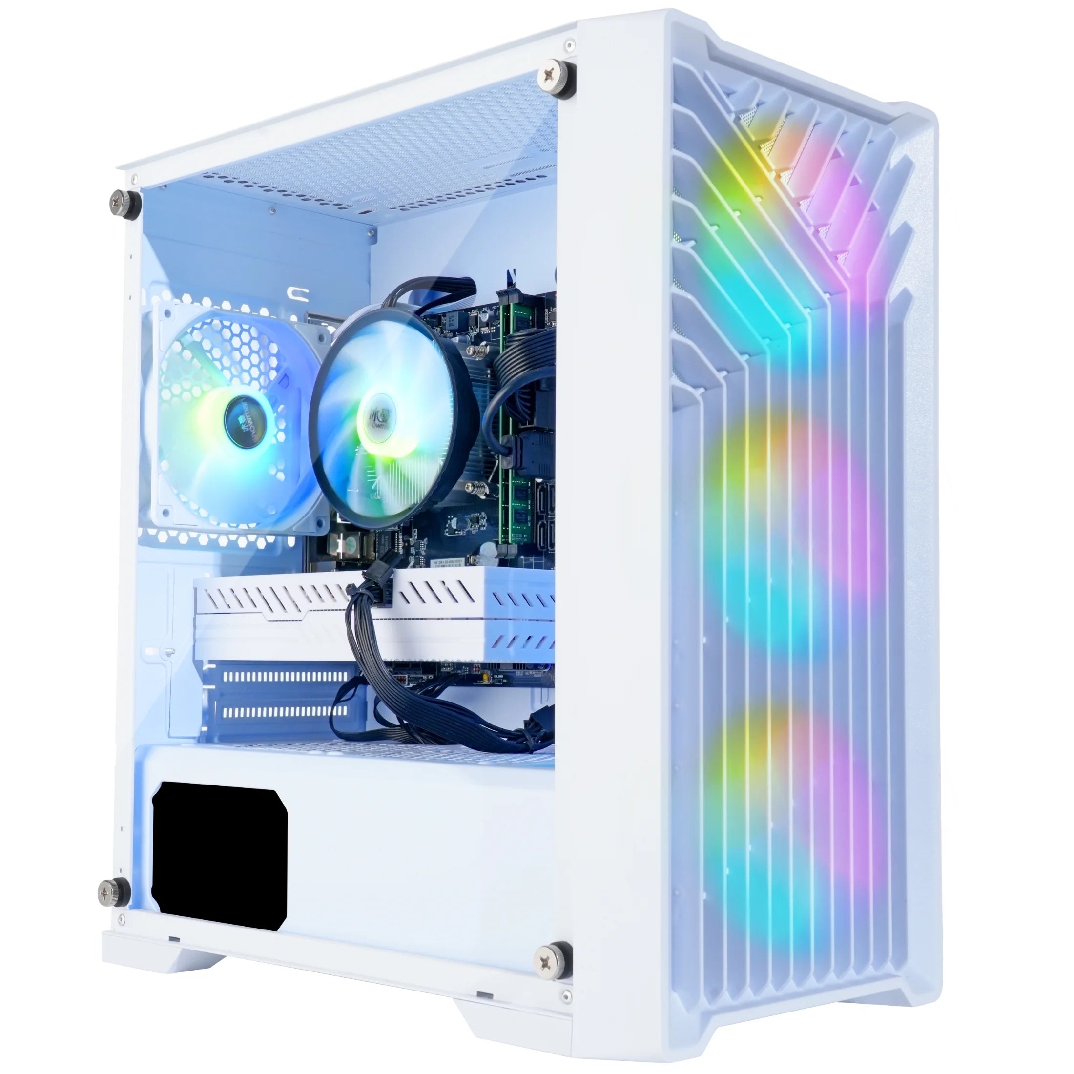 Eclipse ATX Gaming Desktop, Intel Core I7-4790, 16GB RAM, 1TB SSD + 1TB HDD, White